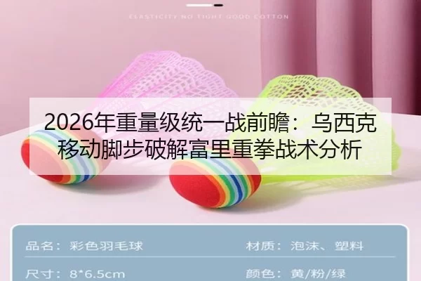 2026年重量级统一战前瞻：乌西克移动脚步破解富里重拳战术分析